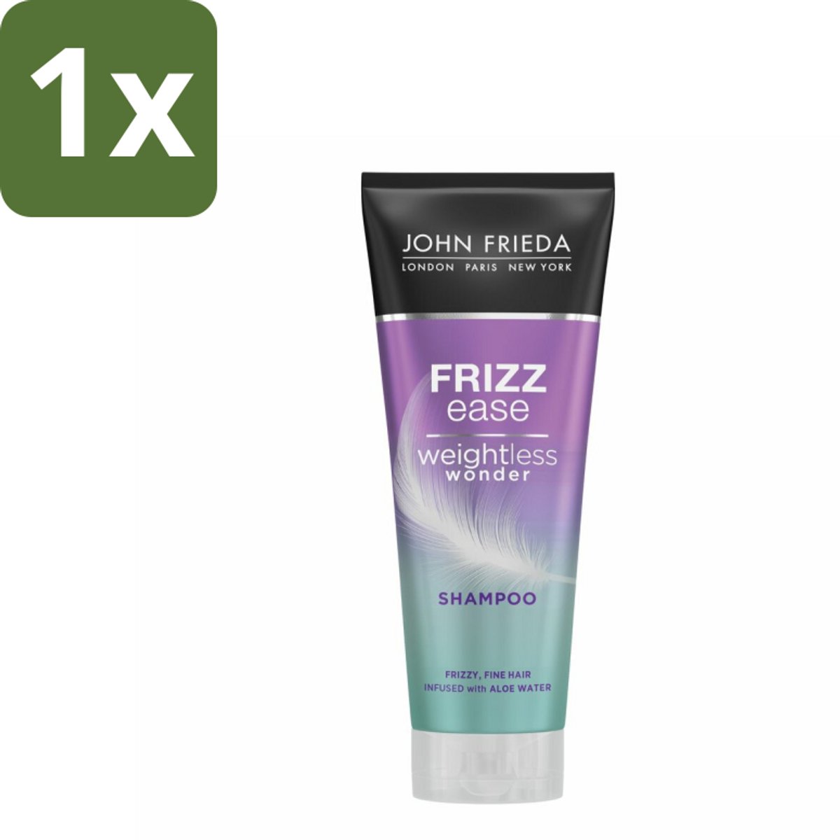 John Frieda – Shampoo – Frizz Ease Weightless Wonder – Lichtgewicht verzorging – 250 ml - 1 stuk