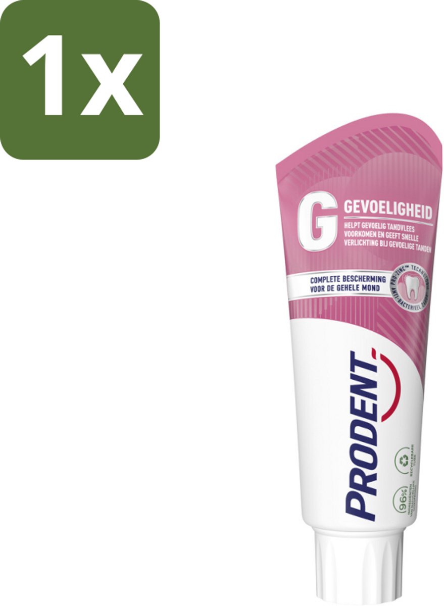 Prodent – Tandpasta – Gevoeligheid – Pro-Zinc Technologie – 75 ml - 1 stuk