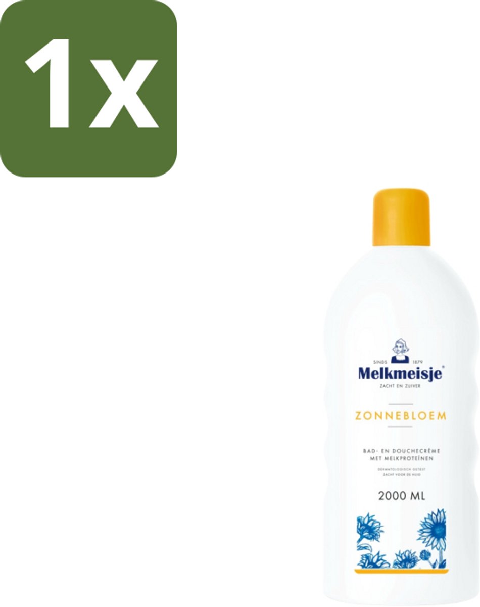 Melkmeisje – Bad & Douchecrème – Zonnebloem – 2000 ml - 1 stuk