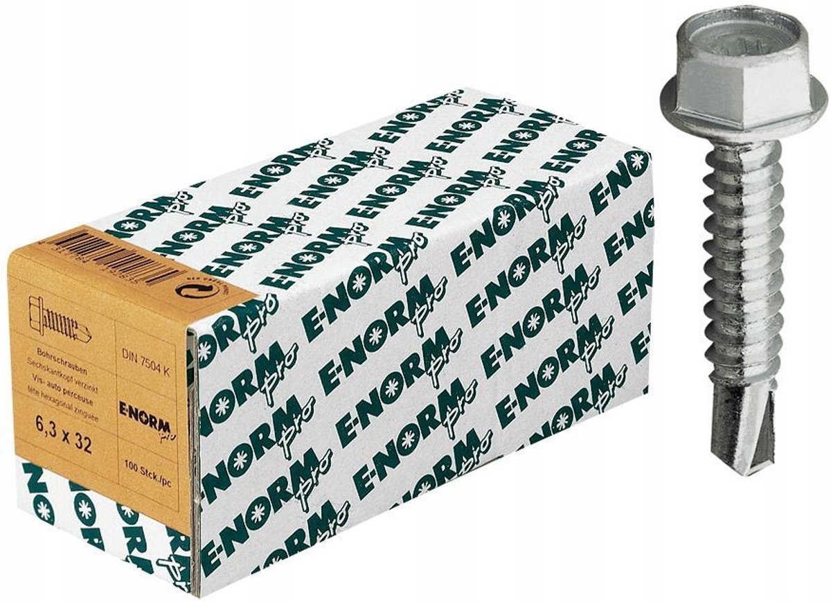 Zelfborende schroeven DIN 7504 K 4,2x38mm - 100 stuks