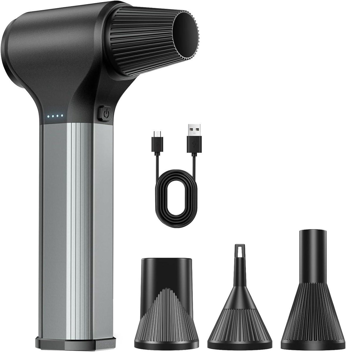 Elektrische Luchtblazer - Mini Compressor - Stof Verwijderen - 330.000 RPM - USB-C Opladen - Zwart