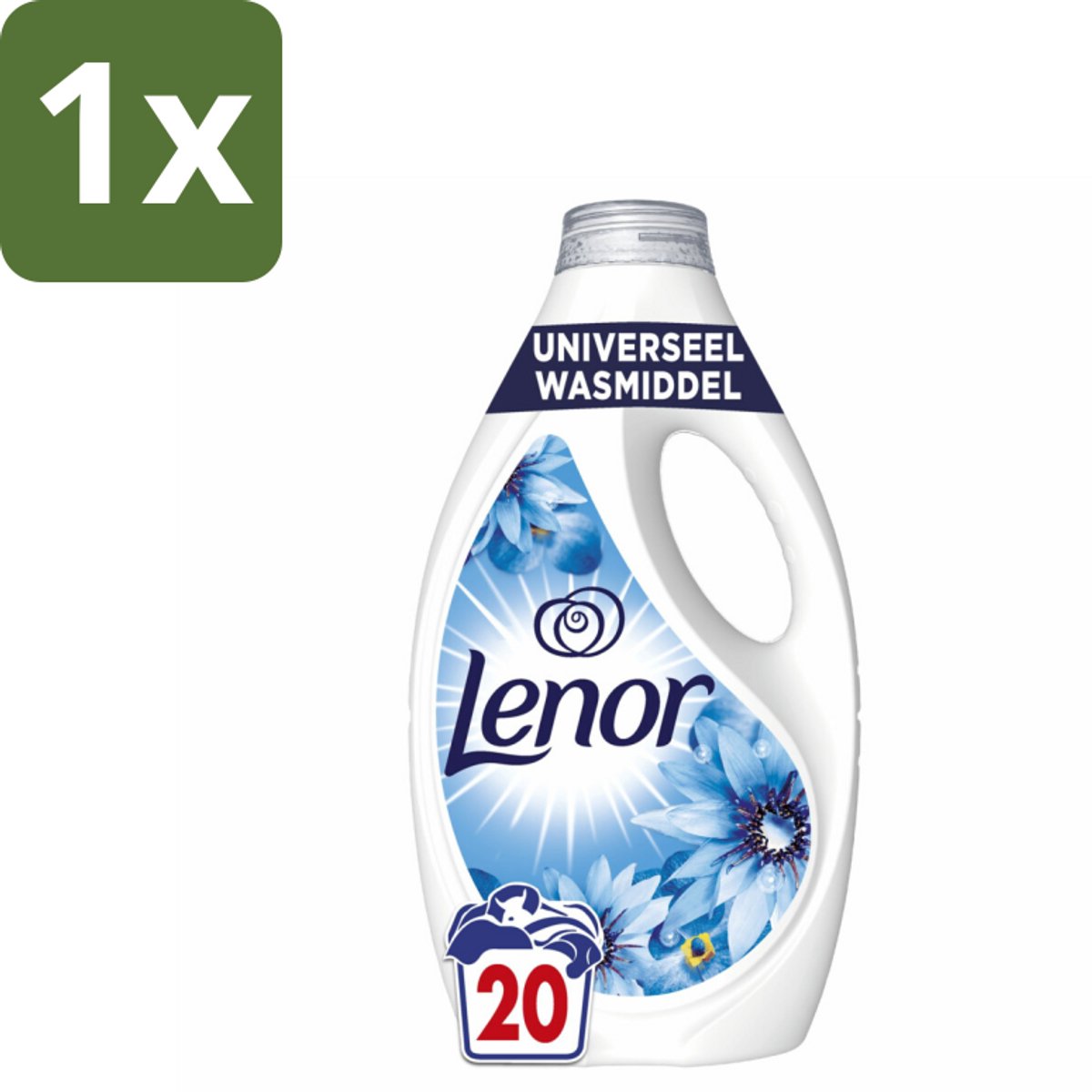1 x Lenor – Wasmiddel – Zeebries – 20 Wasbeurten - 900 ml - Zeebries Wasmiddel - Fris Wasmiddel - Wasmiddel Zeebries - Wasmiddel Voor Koud Wassen - Wasmiddel Met Fris Geur