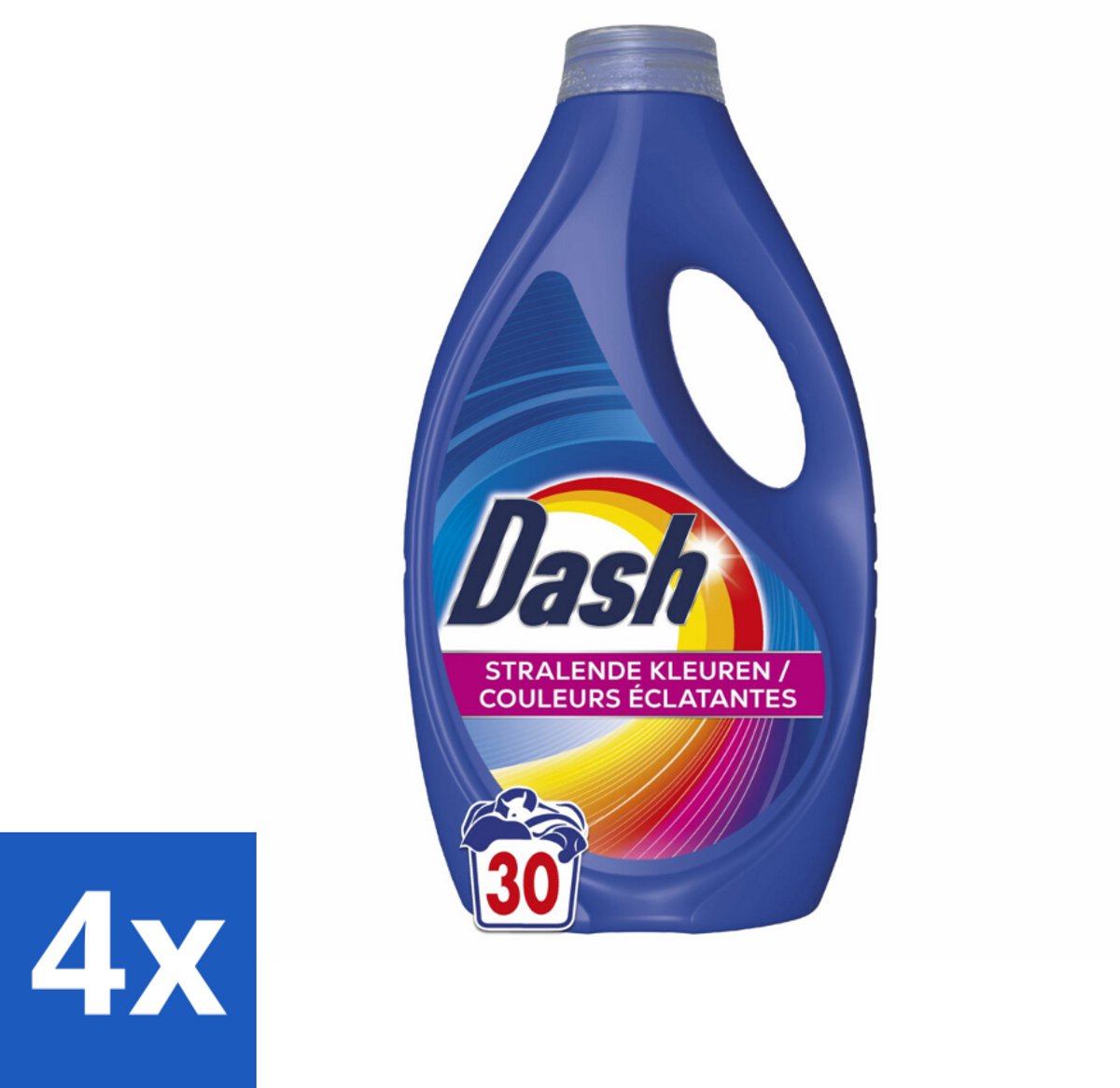 4 x Dash – Wasmiddel – Color – 1350 ml - Kleurbehoud - Vlekverwijdering - Stralende Kleuren - Wasmiddel - Wasresultaat
