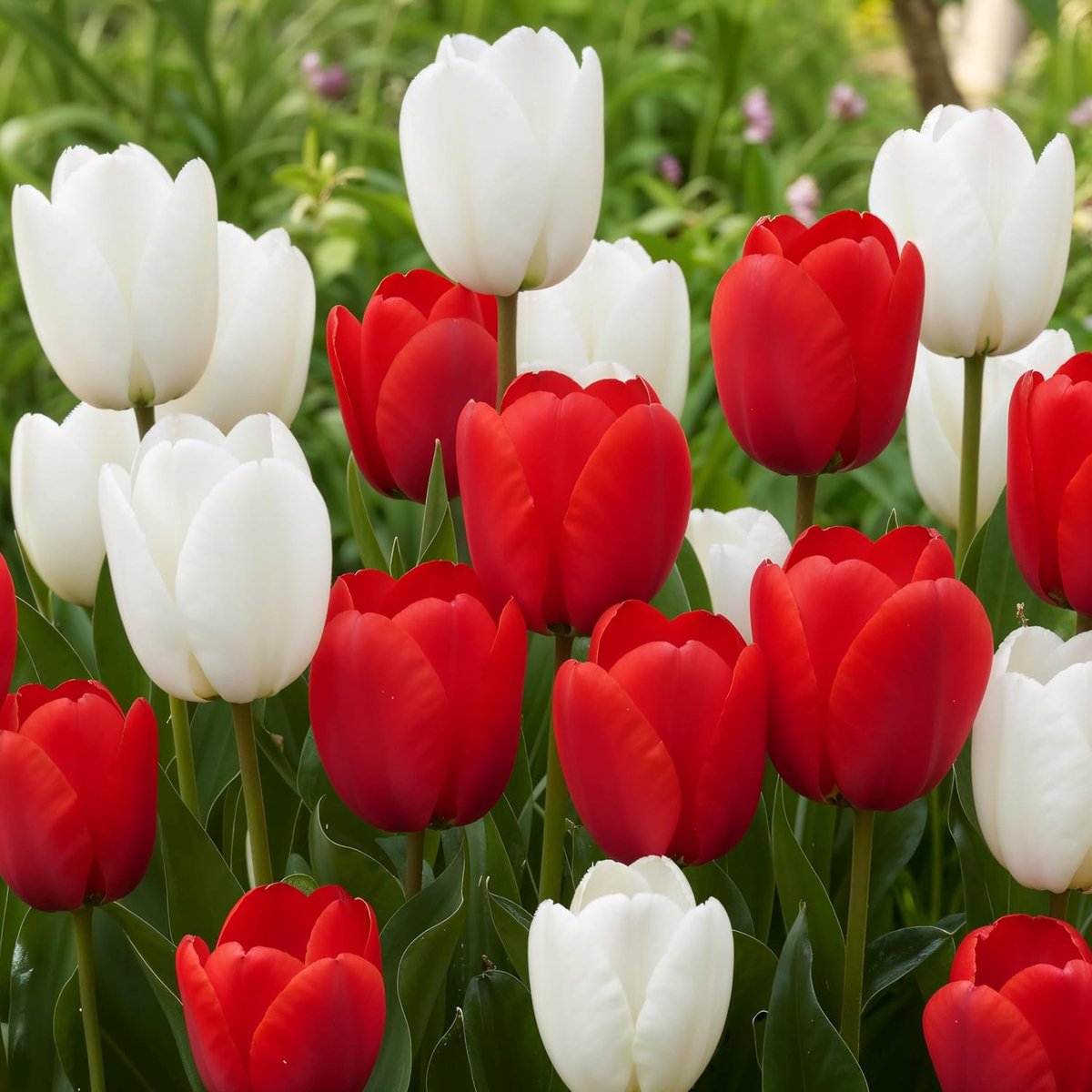 Tulpen - Rood /Wit - 20 stuks - Bloembollen - Meerkleurig - Bloem bollen - Tulpenbollen