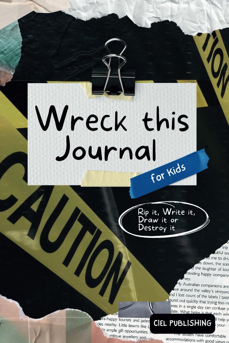 Wreck This Journal for Kids: Rip it, Write it, Draw it or Destroy it - ShopVlot