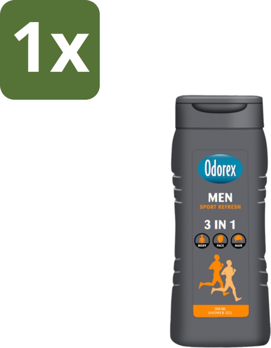 1 x Odorex – Douchegel – For Men Sport Refresh – 300 ml - Koffie - Koffiezetapparaat - Koffiezetapparaat