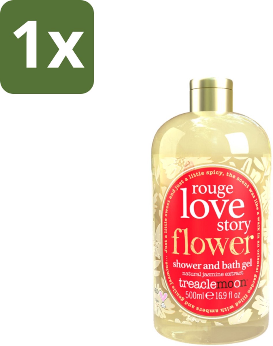 1 x Treaclemoon – Bad- & Douchegel – Rouge Love Story – 500 ml - Bad En Douchegel - Geur - Bad En Douchegel - Geur - Bad En Douchegel