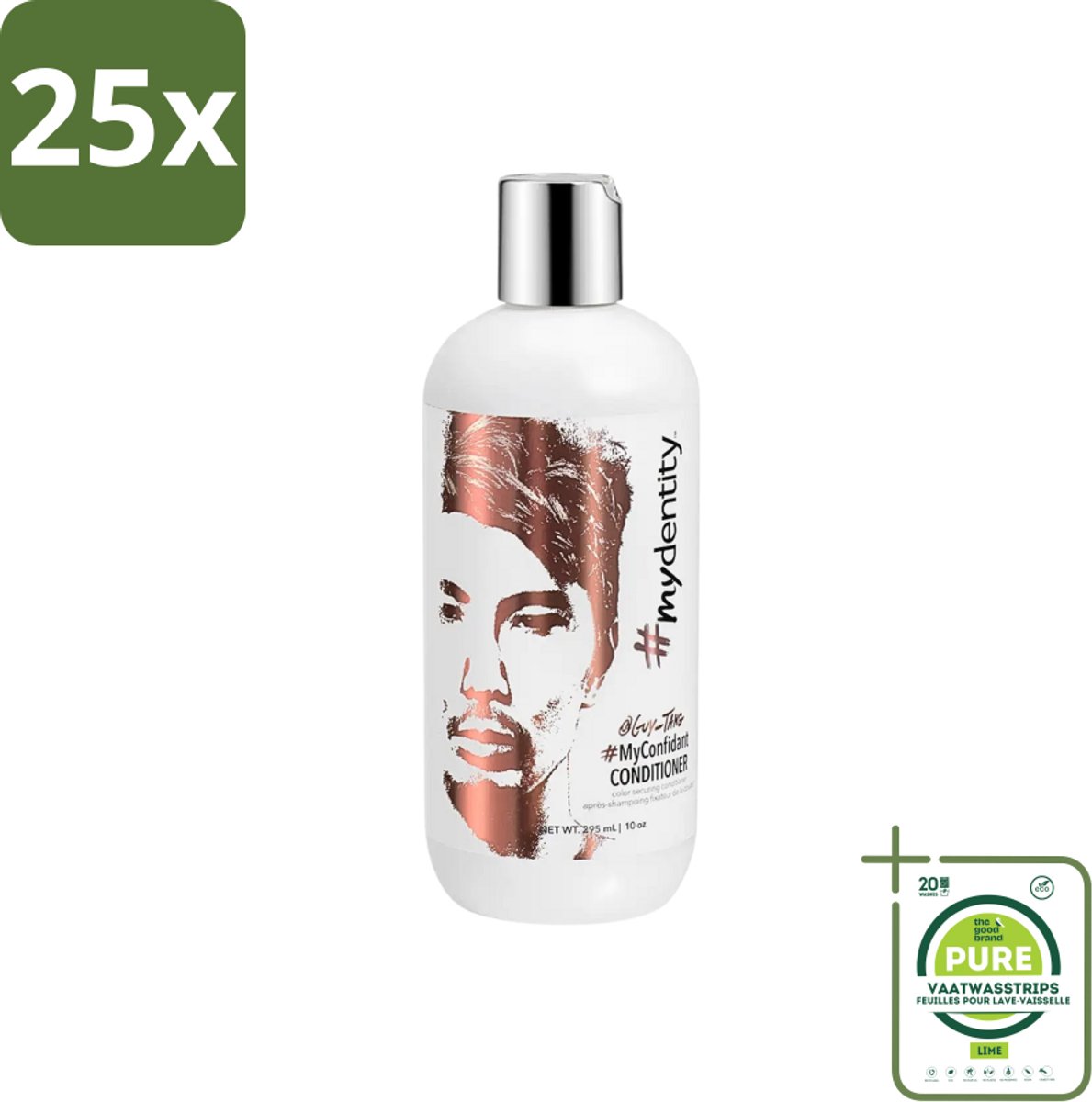 25 x My Dentity - Color Secure Conditioner - Voor Ieder Haartype - 295 ml - Grootverpakking - Kleurvervanging - Haarkleur - Haarkleur Bescherming - Haarkleur Verzorging - Haarkleur Stabilisatie