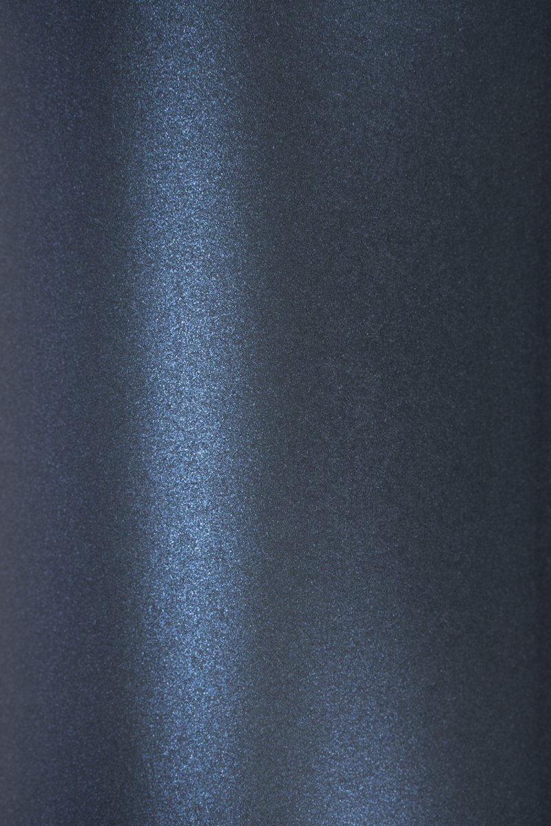 Netuno - donkerblauw metallic papier - A4 - 21 x 29,7 cm - 10 vellen - 120 gram - Aster Metallic Queens Blue