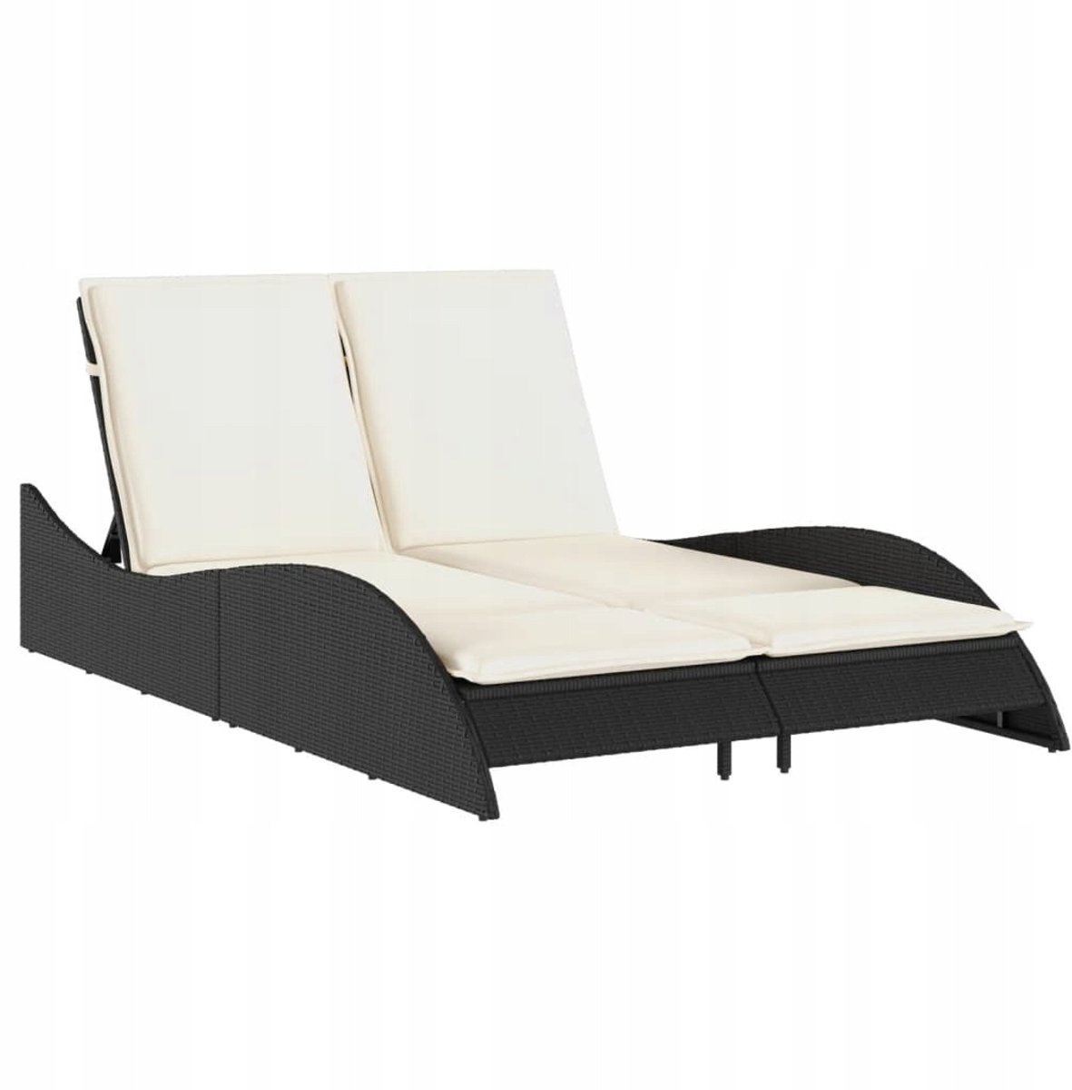 Luxe Loungestoel met Kussen - Tuin, Balkon, Terras - Rotan Stijl
