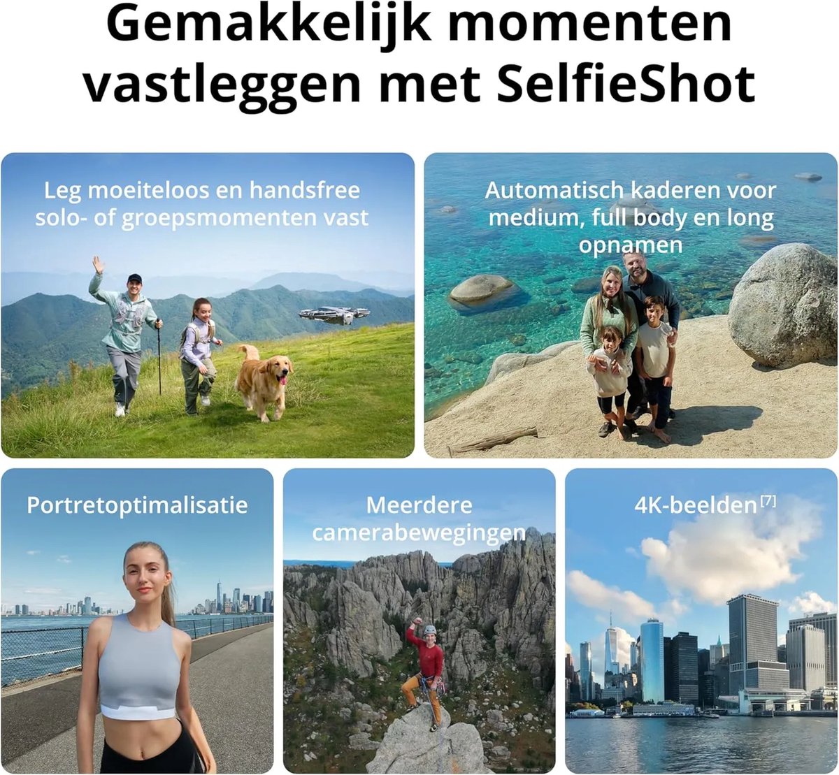 Drone met 4K Camera – Opvouwbaar – Lichtgewicht – Gebarenbediening – Obstakeldetectie – ActiveTrack thumbnail 5
