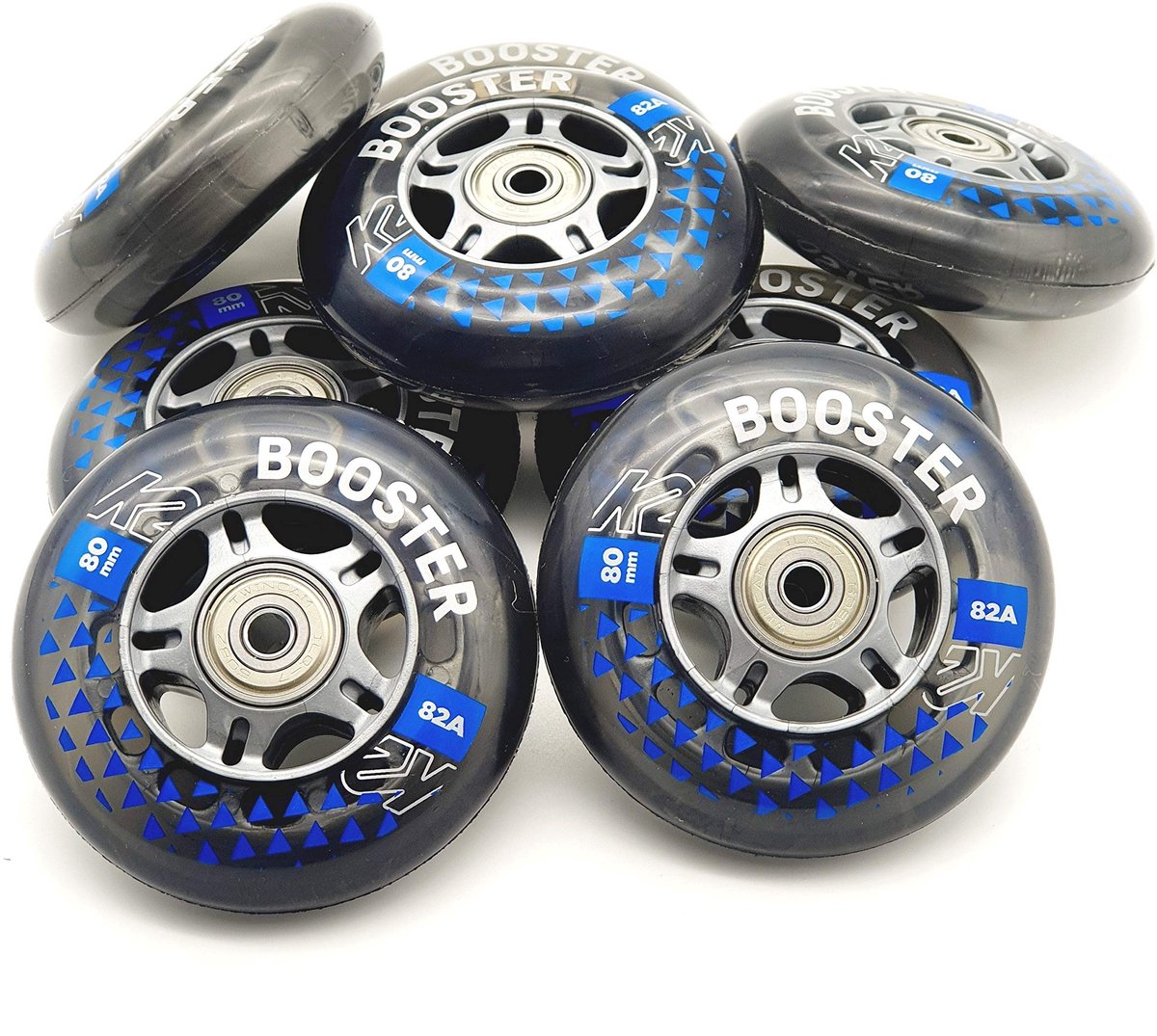 Elzusha - K2 Booster Skate Wielen Set van 8 Stuks 80 mm/82A
