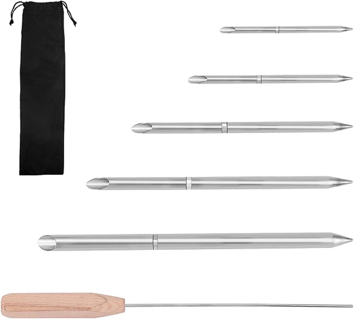 Complete Set van 7 Touwsplitsgereedschappen met 6-in-1 FID Tool en Opbergtas voor Verbonden Gevlochten Touwen