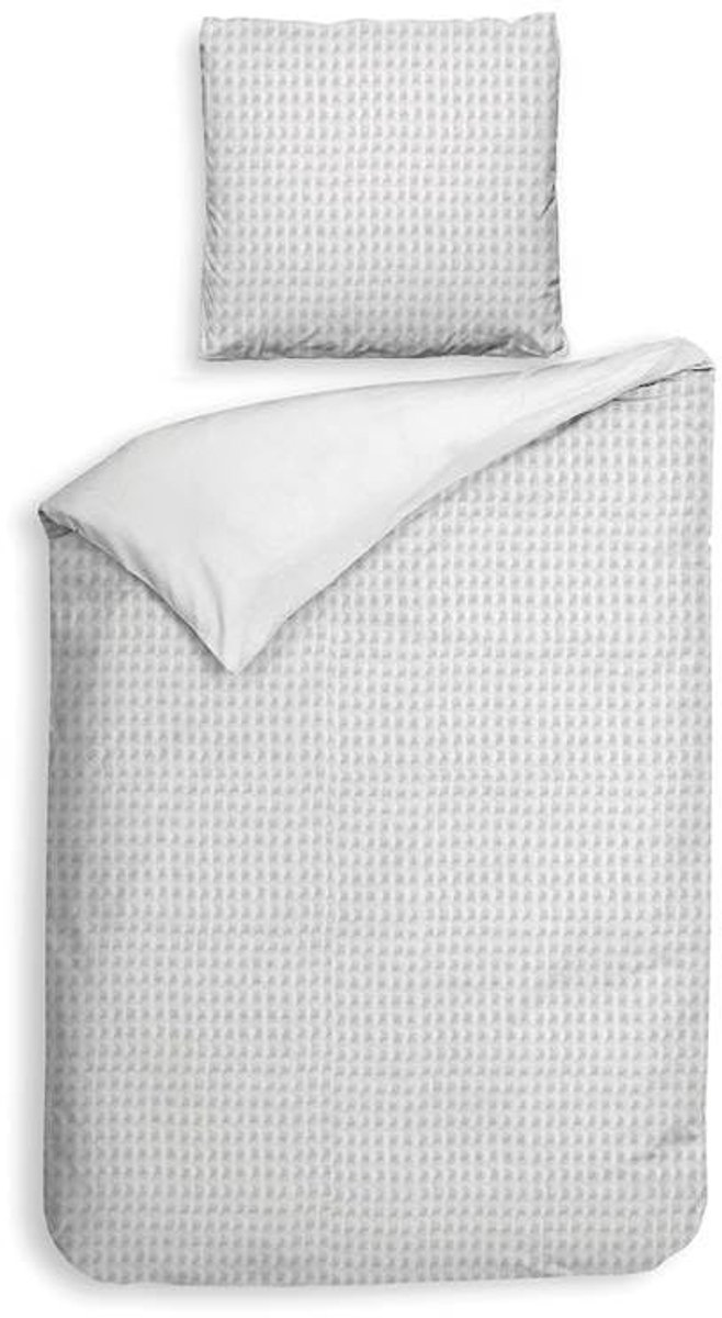 Elzusha - Duvet Cover - Katoen Wafel - 140x200/220 cm - Wit