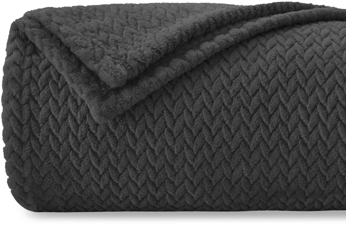 Elzusha - Extra Zacht Fleece Dekentje 270 x 230 cm Lichtgewicht en Warm