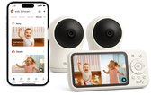 eufy Babyfoon C10 + Baby Monitor C10 Add-On Camera – 2K HD Camera – 4.5" Scherm – Pan & Tilt – Nachtzicht – Wi-Fi of Zonder Wi-Fi – 12 Uur Batterij – Beweging, Huilen & Geluid Detectie – Temperatuur Alarm – 2-weg Praten – VOX