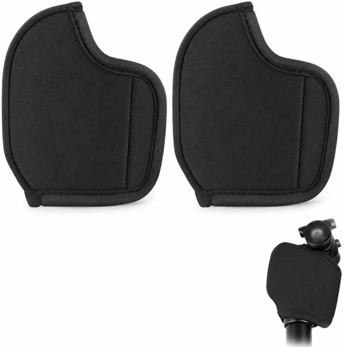 Set van 2 zadelpenhoezen van neopreen met klittenbandsluiting voor fietsaccessoires en bescherming