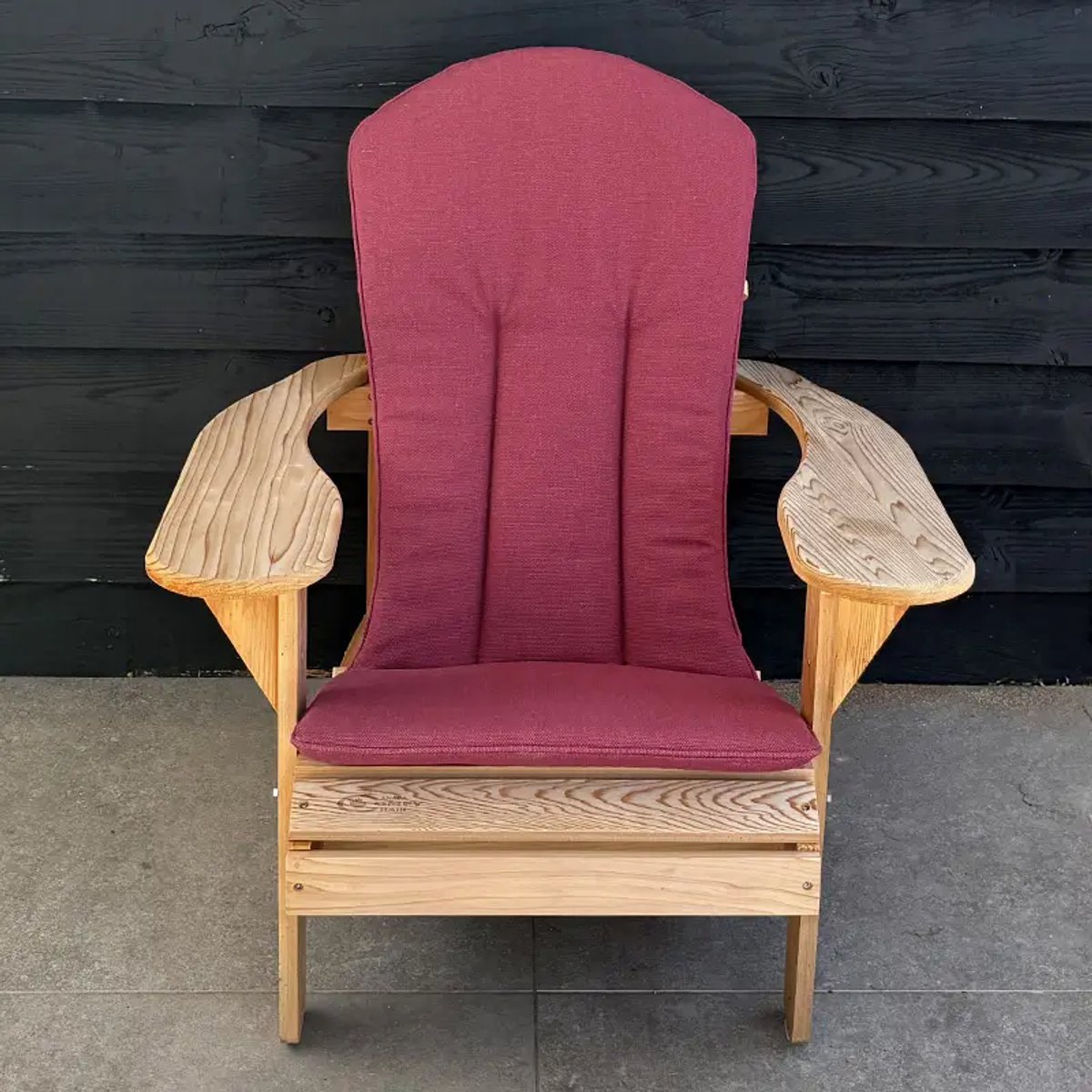 Origineel Adirondack Stoelkussen Bordeaux Rood | Speciale pasvorm | Blijft koel in de zon | Makkelijk schoon te houden | Adirondack Stoel Loungestoel Bearchair