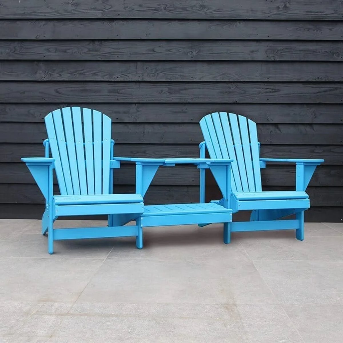 Originele Adirondack Tete-a-tete Tuinbank | Kunststof | Lichtblauw | 10 jaar garantie | Binnen 2-5 werkdagen geleverd | Canada Comfy Chair