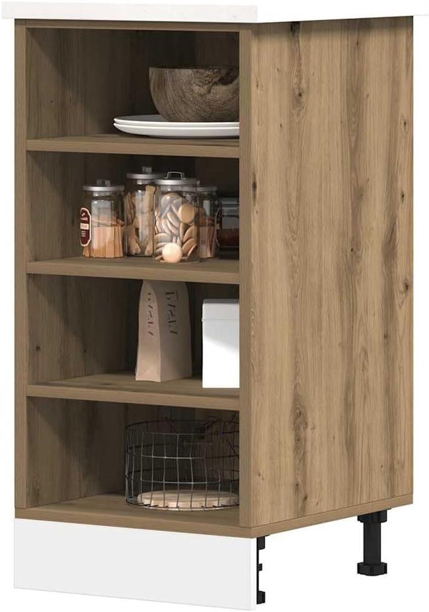 Onderkast Keukenkast - Sideboard Buffet - Keuken Opbergen - Verstelbare Poten - 40 x 445 x 815 cm - Artisan-Eiken