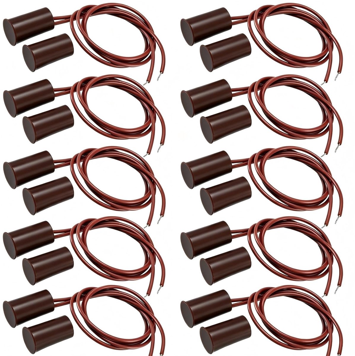 Elzusha - 10 Stuks Magnetische Deursensoren voor Veiligheidssystemen