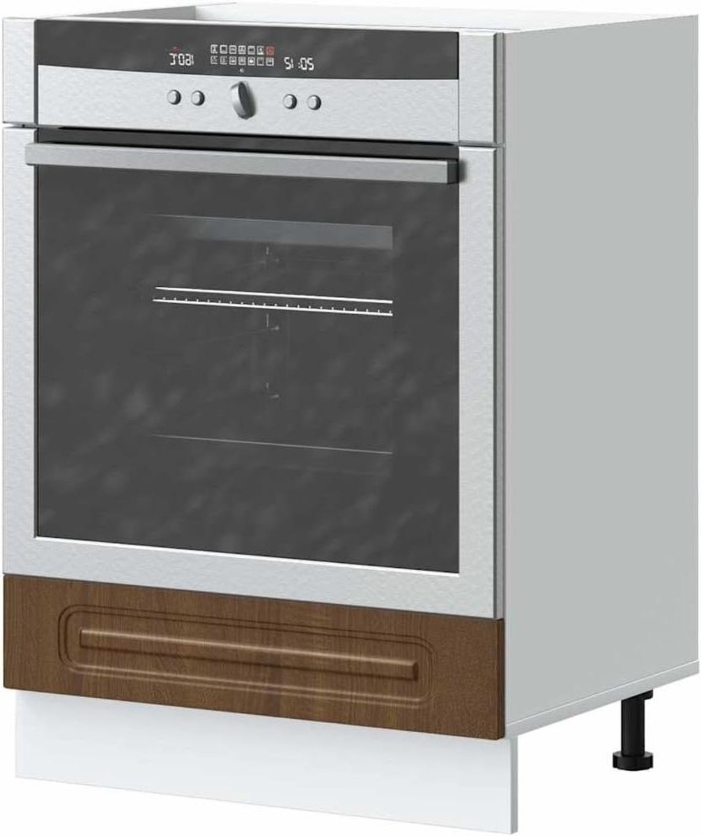 Keukenonderkast - Ovenkast - Keuken Organisatie - Verstelbare poten - 60 x 46 x 815 cm - Eikenlook bruin