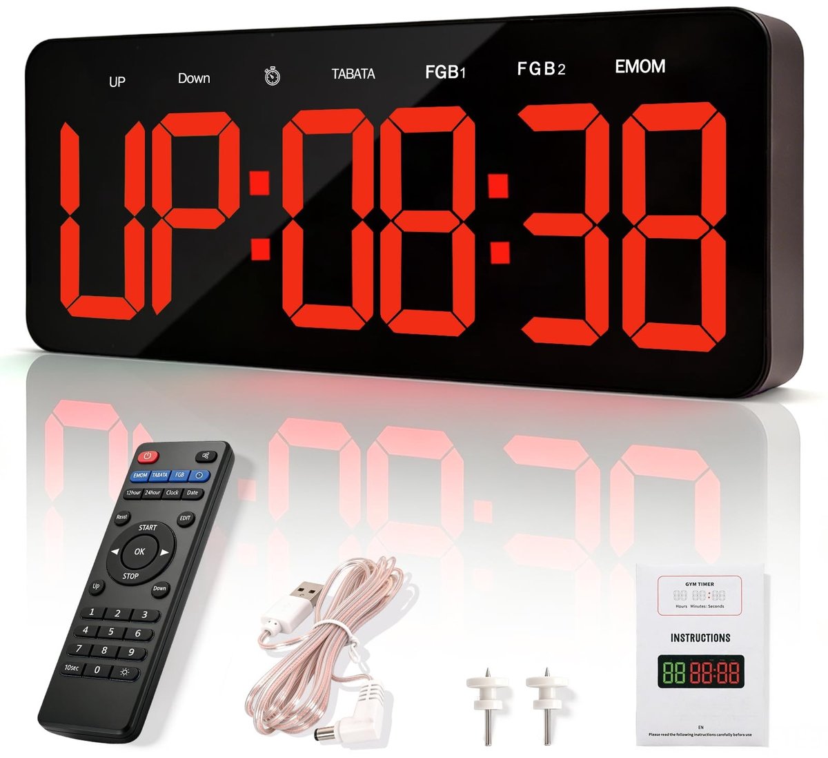 Elzusha - Gym Timer met Afteltimer en Stopwatch voor Training