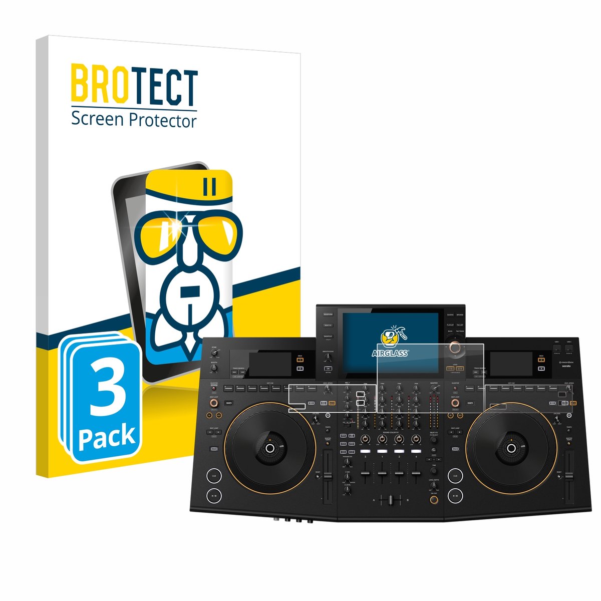 Screenprotector 3 Stuks voor Pioneer OPUS-QUAD Beschermglas transparant