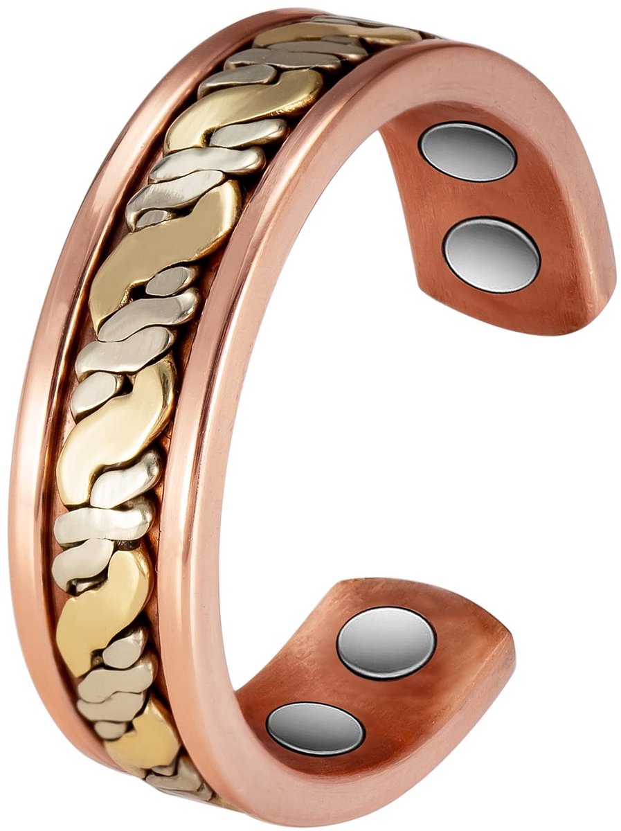Elzusha - Magnetische Koper Ring voor Dames en Heren