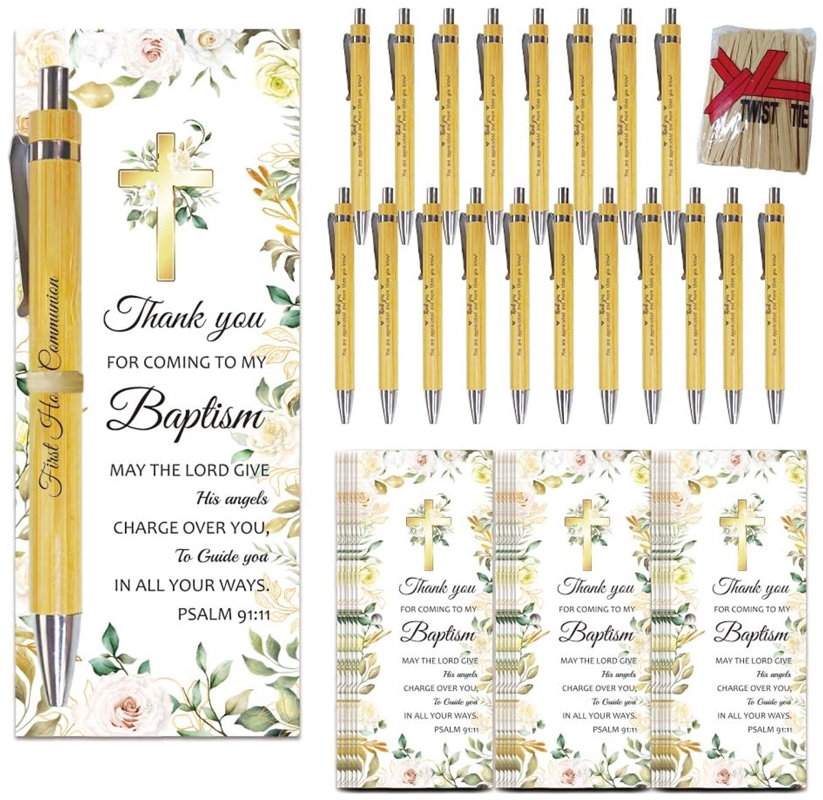 Elzusha - Set van 36 Balpennen met Inspirerende Kaarten - Perfect Kerstcadeau