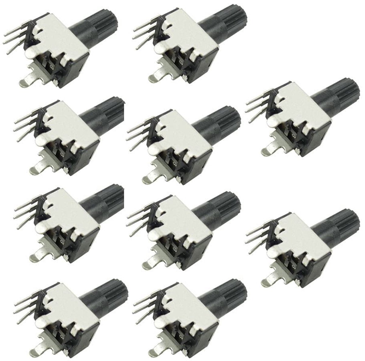 Elzusha - 10 Stuks RV09 Verticaal Instelbare Potentiometer 200K