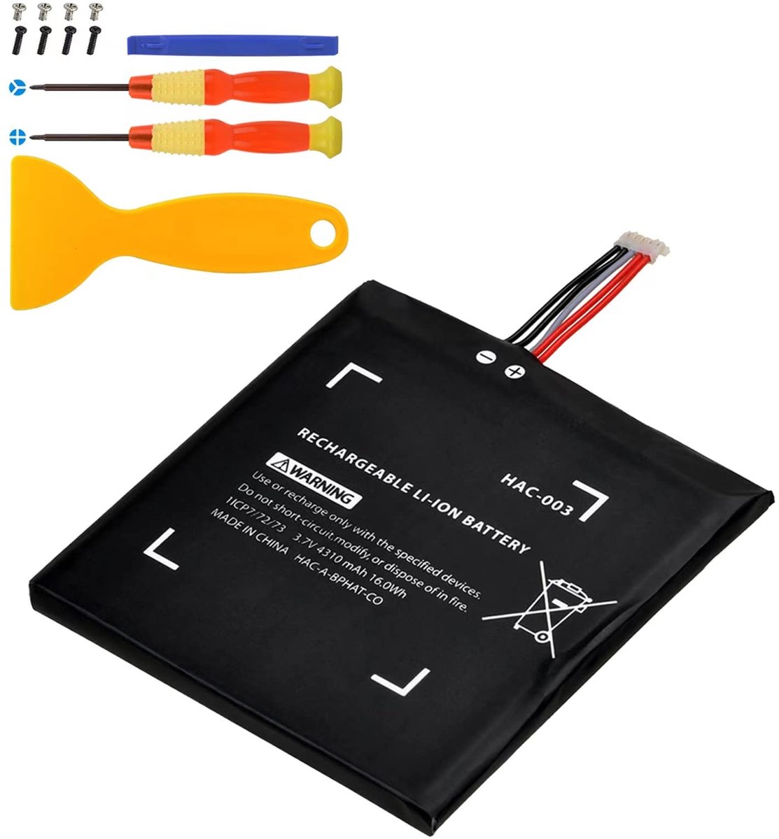 Elzusha - 4310mAh Vervangende Batterij voor Nintendo Switch
