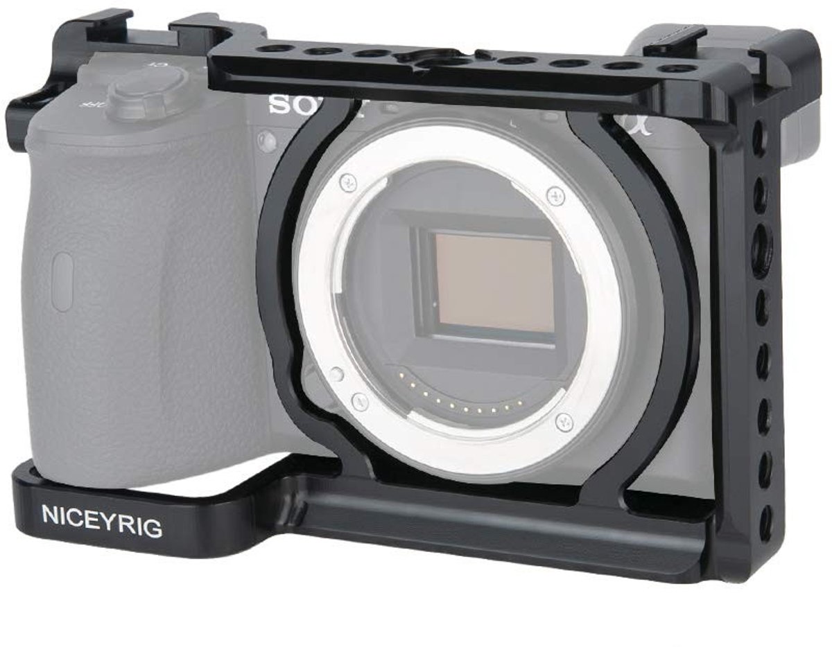 Elzusha - Camera Cage voor A6600 met ARRI Bevestigingsgaatjes