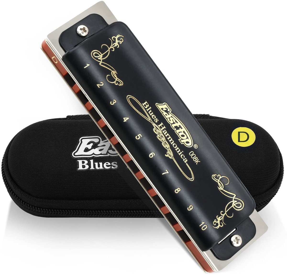 Elzusha - Professionele Diatonische Harmonica - 10 Gaten - Toets D