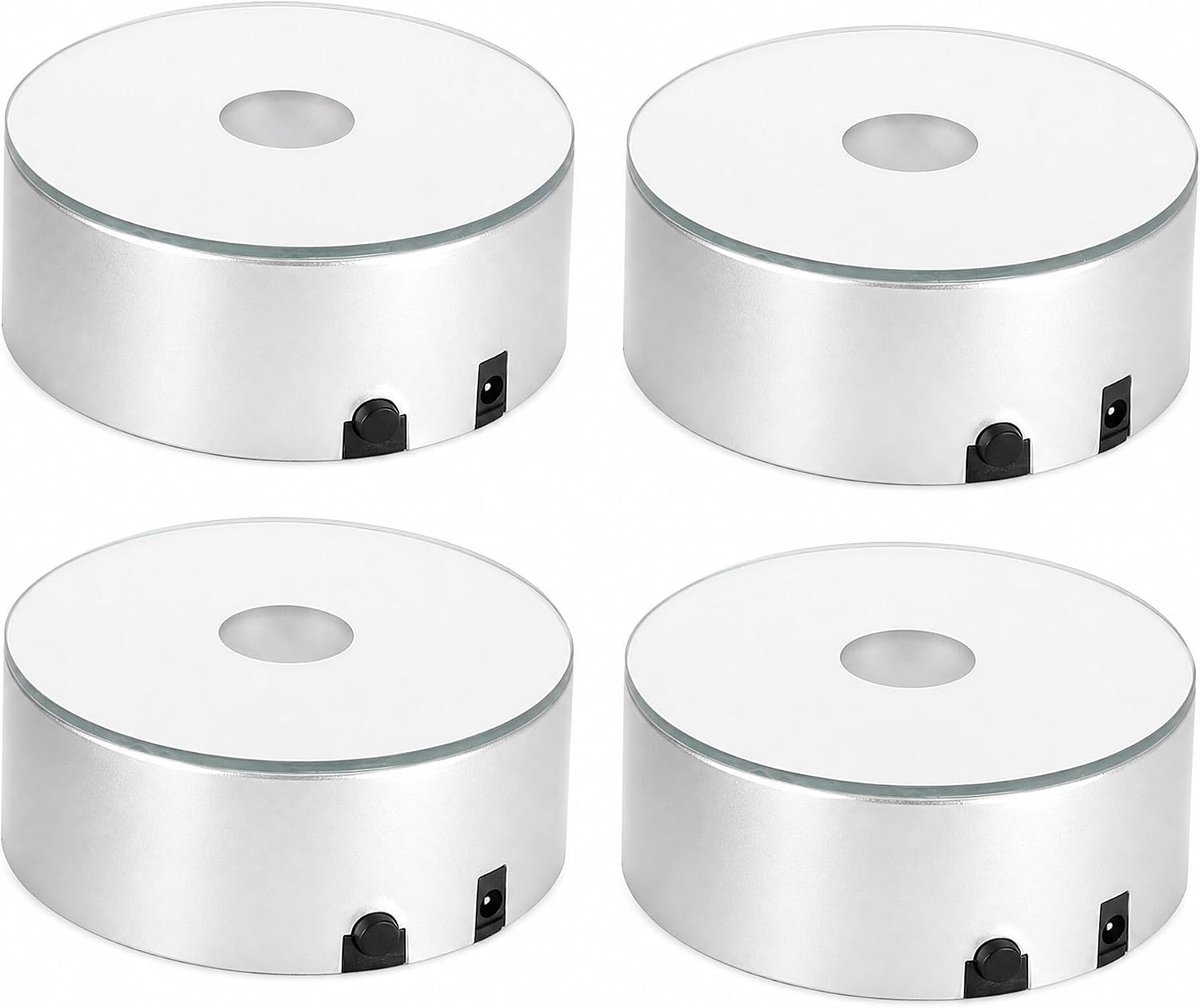 LED-lichtbasis led light display base Kleurrijke Lichtdisplaystandaard met een Diameter van 3 Inch USB-aangedreven met - ShopVlot