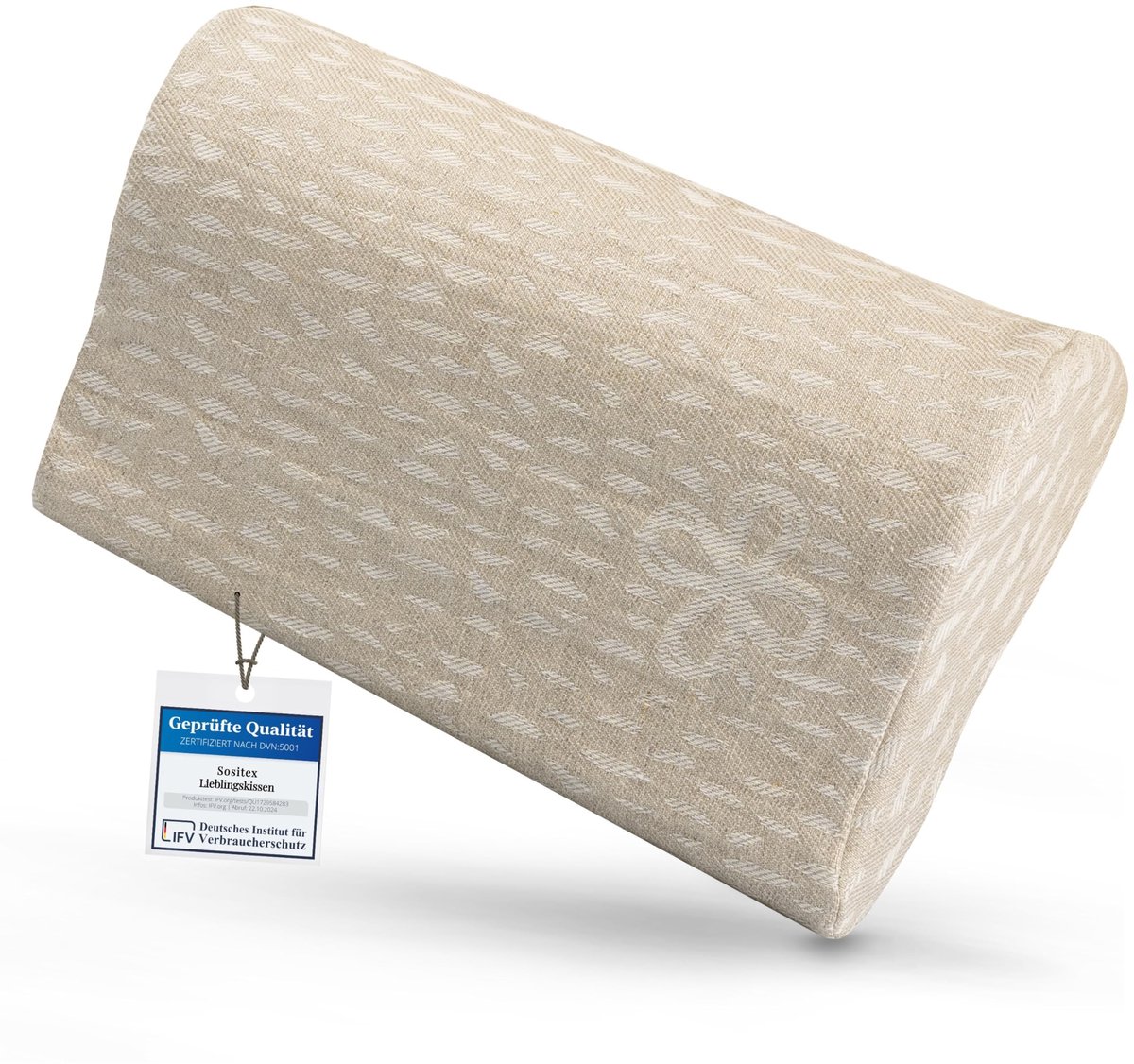 Elzusha - Premium Kussen voor Sauna en Reizen, Design: Golven