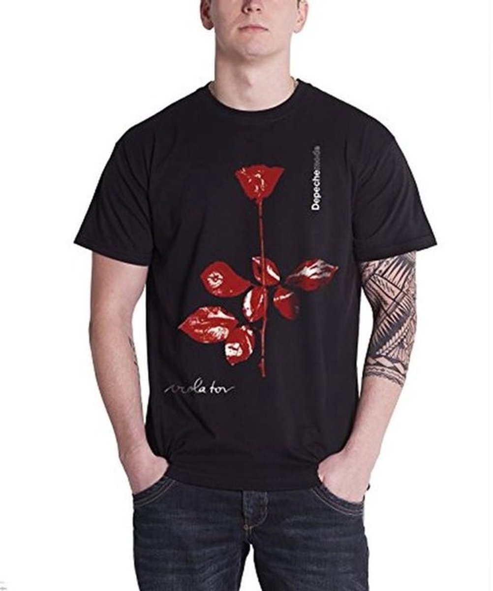 T-shirt voor heren, officieel Depeche Mode ontwerp