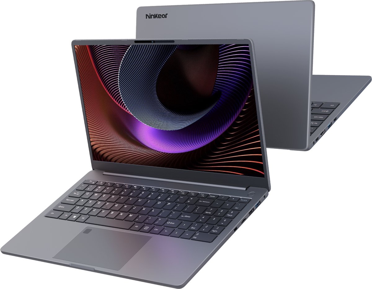 A15 Plus Laptop - 15,6 Inch FHD Mat Beeldscherm 180° Open - AMD Ryzen 7 5825U Octa-Core Processor - 16GB DDR4 RAM - 1TB PCI-E SSD Opslag - Windows 11 - Zakelijk en Thuisgebruik - Donkergrijs