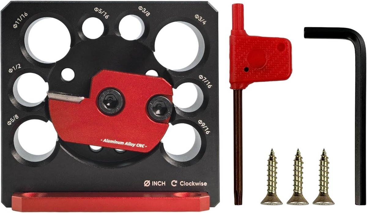 Verstelbaar 8-Holes Aluminium Freesysteem met Carbide Frees en Accessoires voor Houtverbindingen en Ronde Staven op Maat