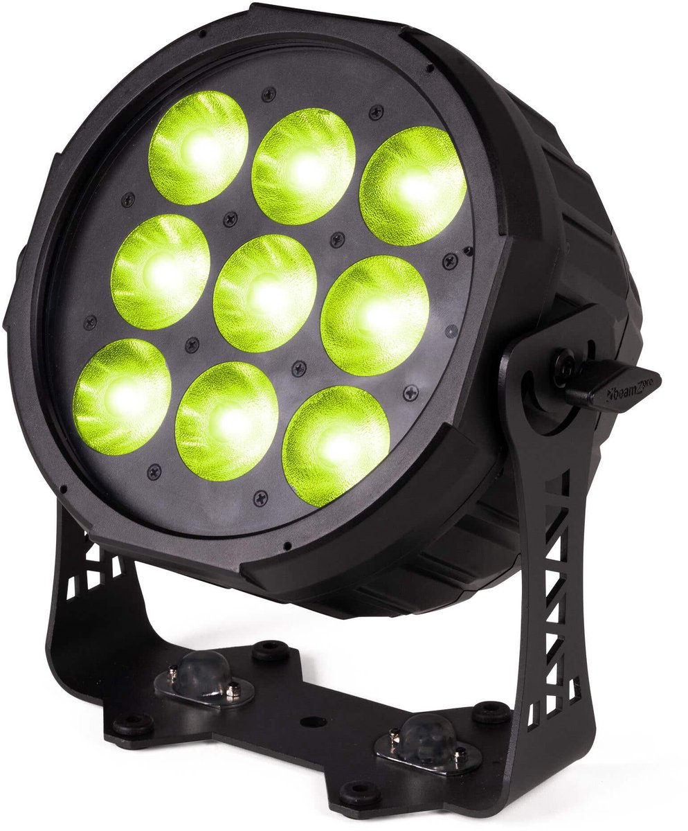 BeamZ Pro WX96 outdoor LED PAR - 9x 20W RGBALC LED’s - WDMX - IP65 waterdicht