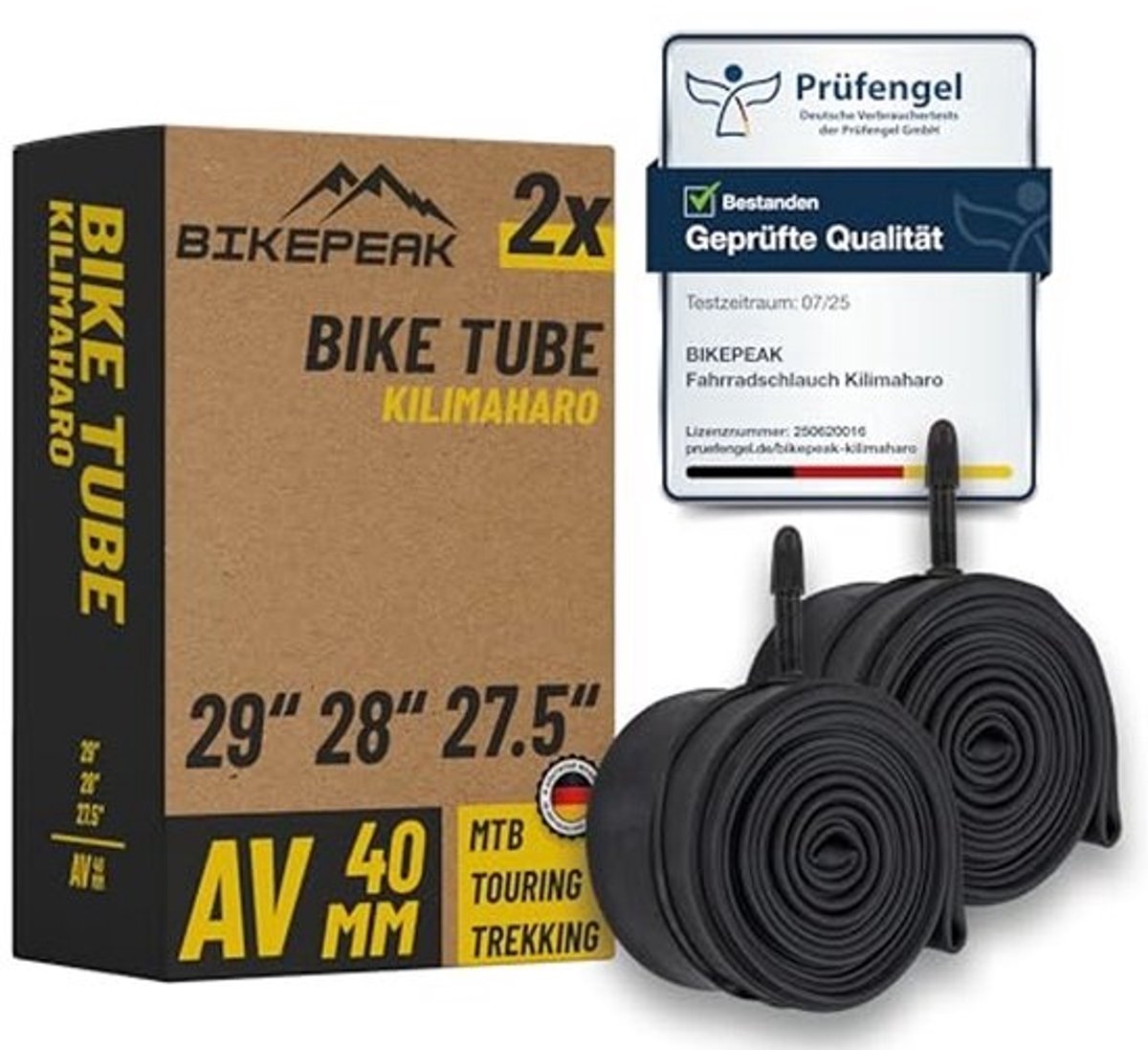 Binnenband voor mountainbike 29 inch AV40 mm - 2-pack