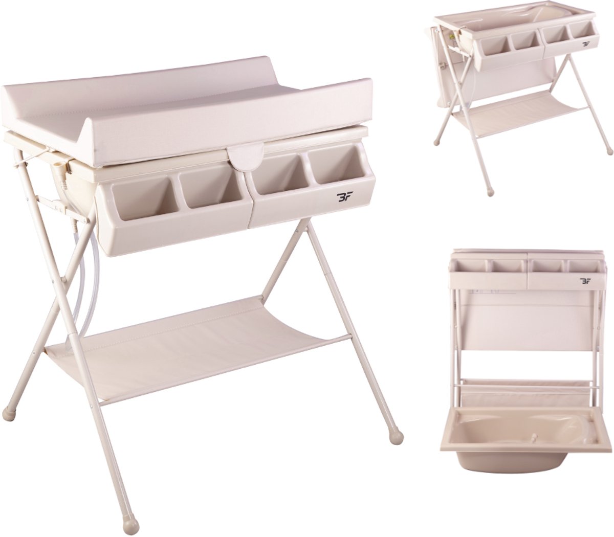 Bebies First Badcommode Clay – Babybadje en Commode in één – Opvouwbaar tot 11 kg