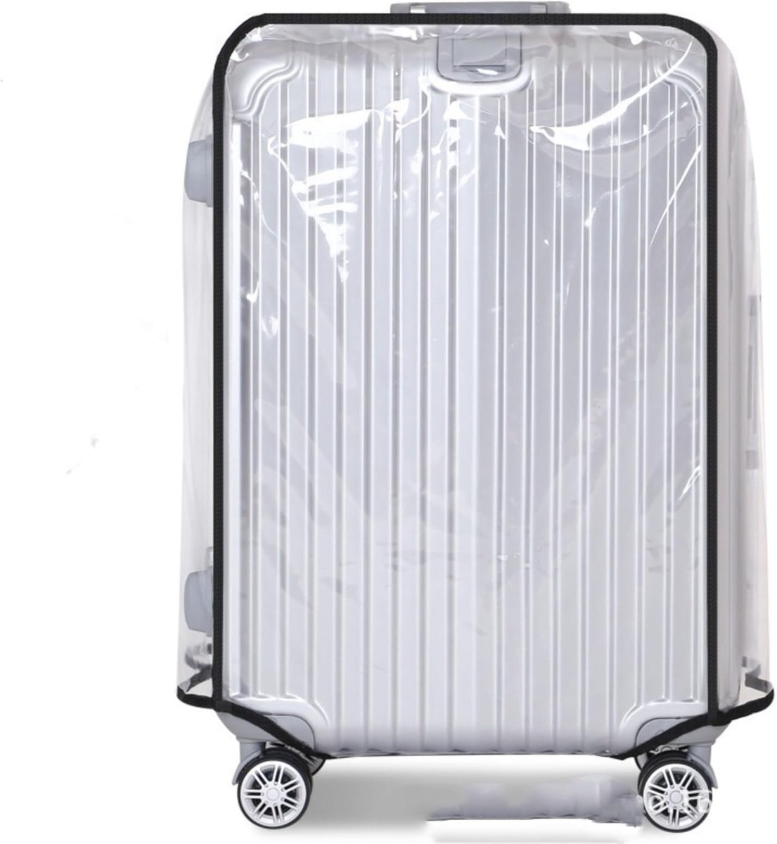 Transparante Wasbare Kofferbescherming voor Reiskoffers van 61-80 cm - Duurzame Luggage Cover en Beschermhoes
