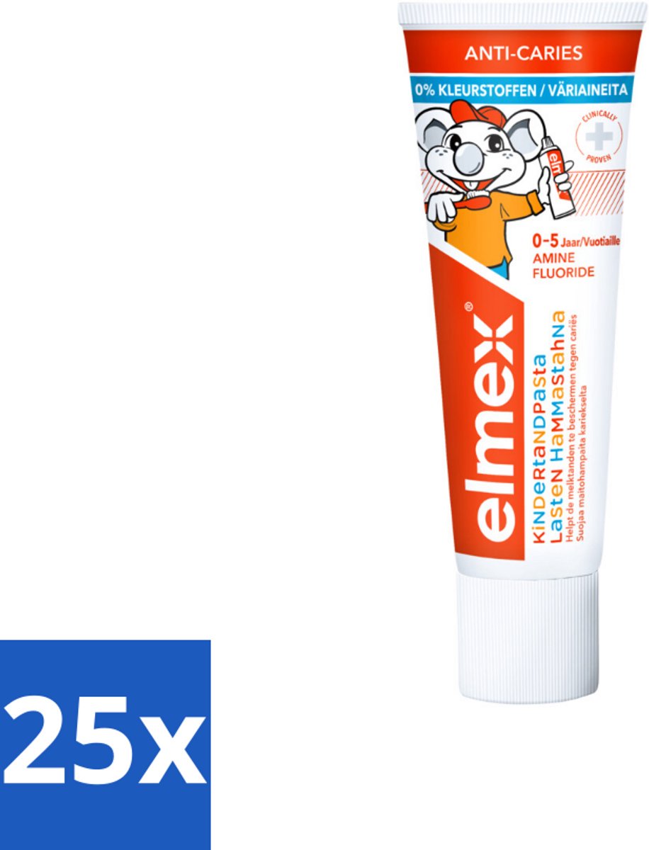 Elmex Gel-Tandpasta Peuter (0-5 Jaar) 75 ml - Bulkverpakking - 25 stuks