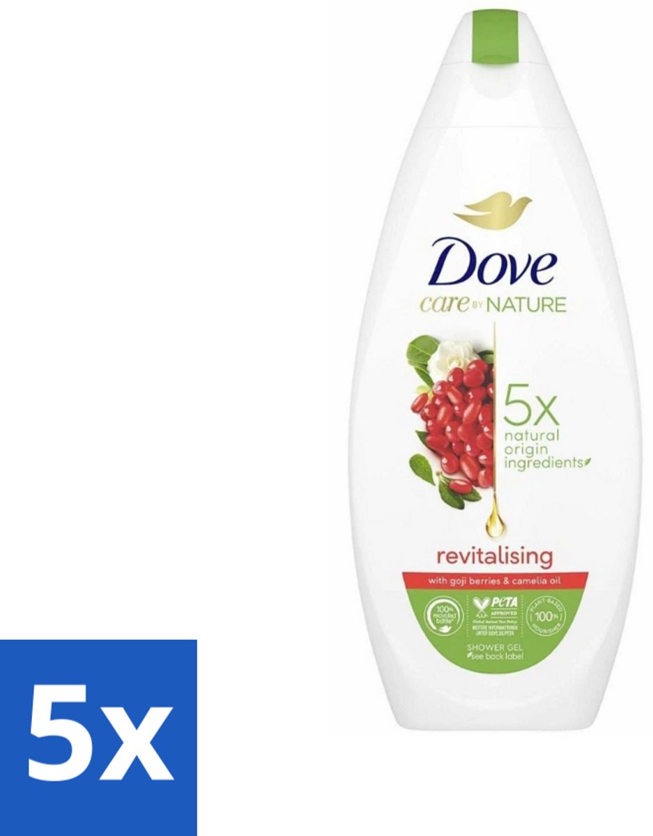 Dove - Douchegel - Revitalising - Verfrissend - 225 ml - Bulkverpakking - 5 stuks