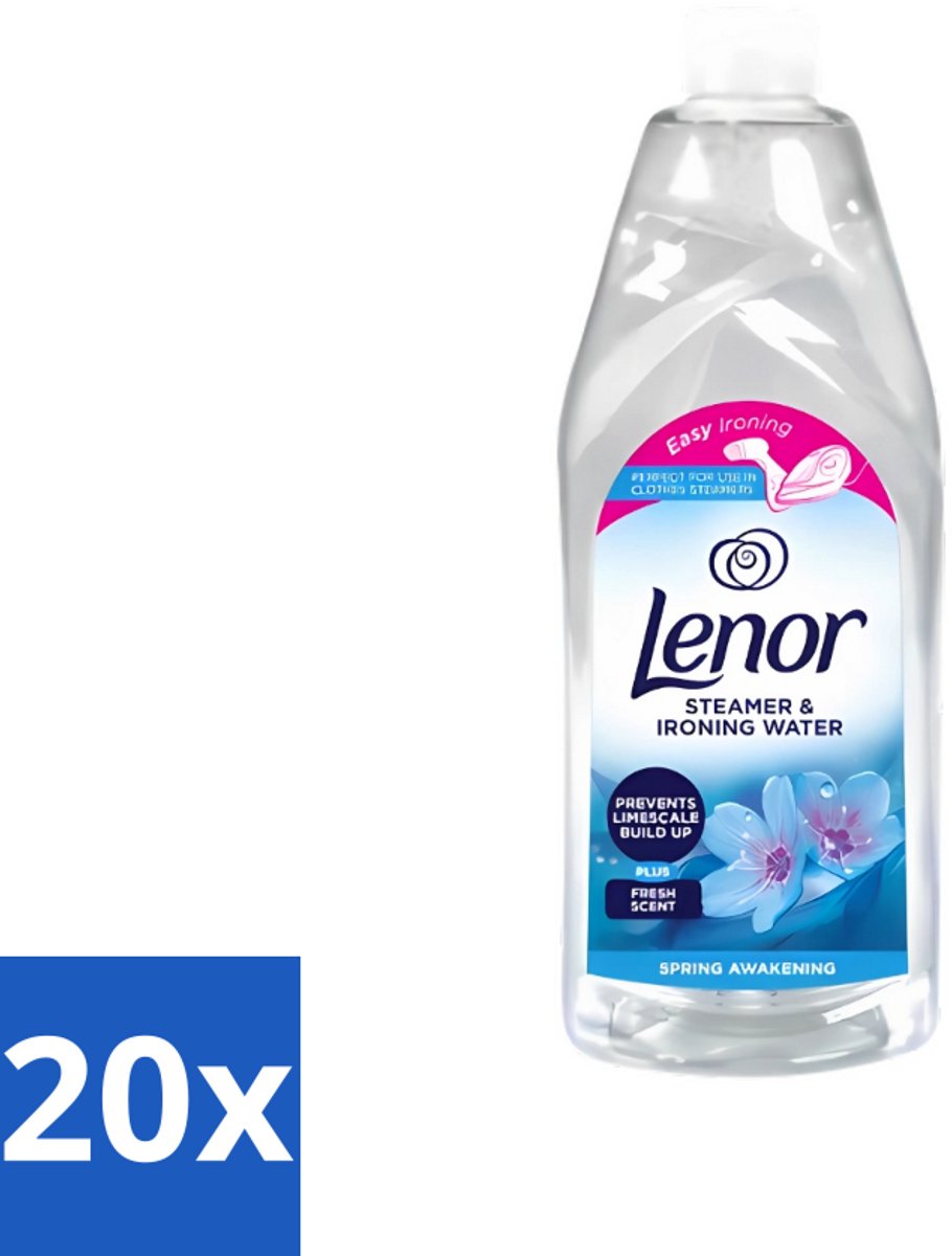 20 x Lenor - Strijkwater - Spring Awakening - Textielverfrisser - 1000 ml - Strijkwater - Textielverfrisser - Wasgoed - Frisheid - Kleding