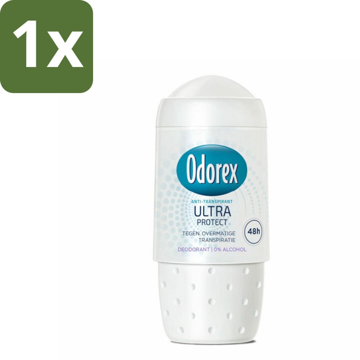 1 x Odorex Deodorant Roller Ultra Protect 50 ml - Deodorant Roller - Zweetbestendig - Huidverzorgend - Alcoholvrij - Dermatologisch Goedgekeurd