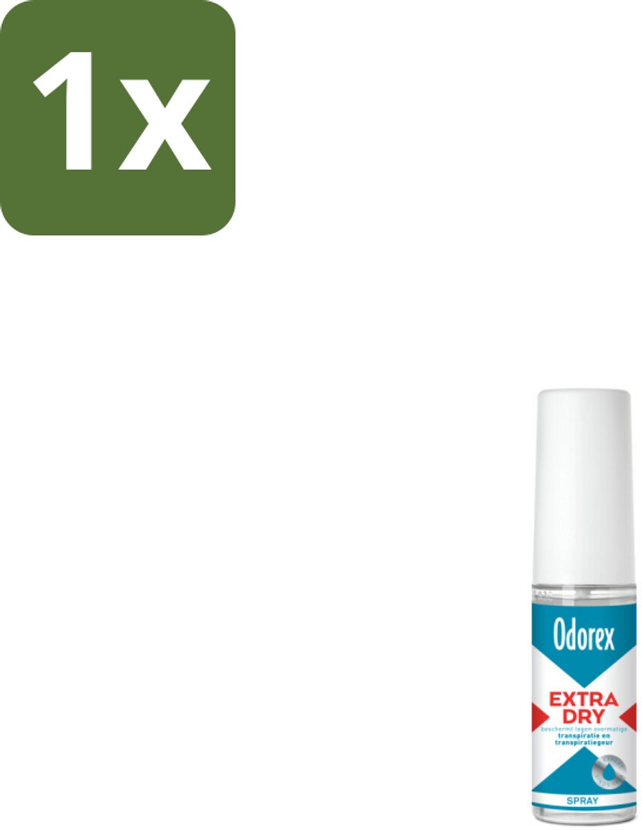 1 x Odorex Extra Dry Pompspray 30 ml - Extra Droog - Overmatig Zweten - Intens Droog - Pompspray - Deodorant