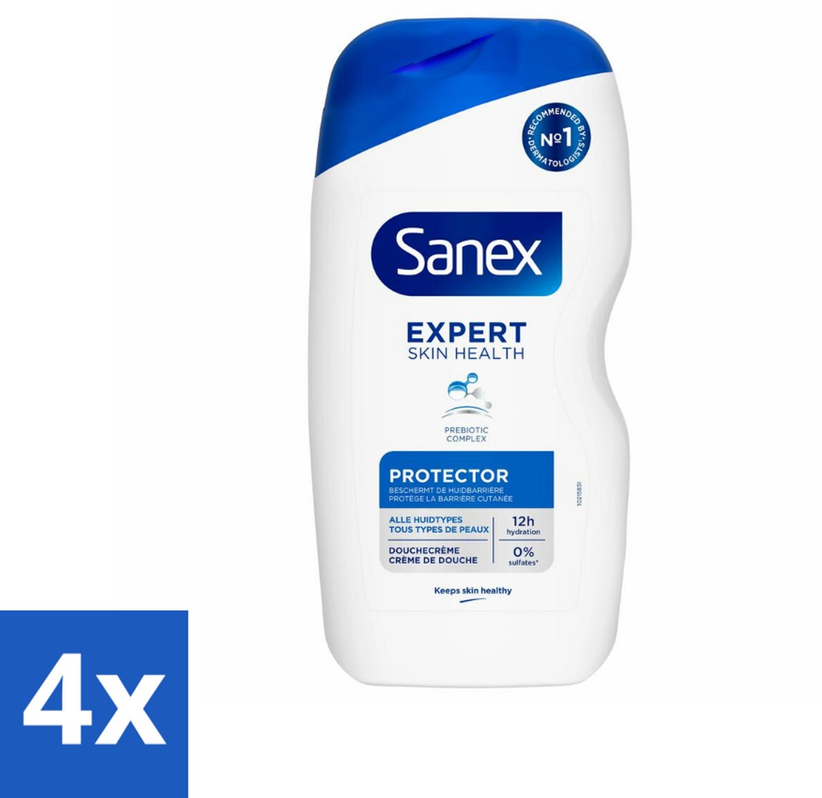 4 x Sanex Douchecrème Expert Skin Health Protector 400 ml - Sanex - Douchecrème - Huidverzorging - Beschermende Douchegel - Hydratatie