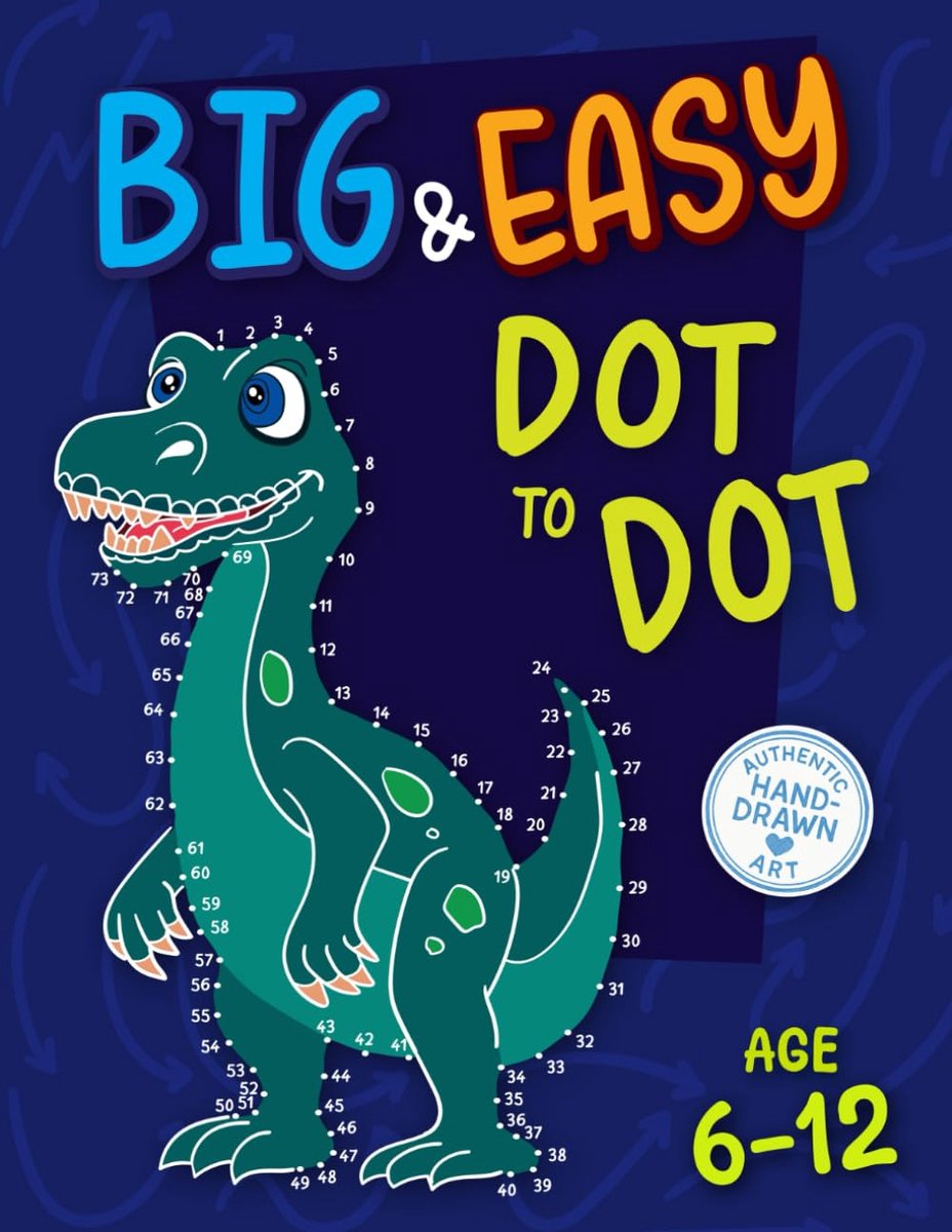 Big & Easy Dot to Dot Book for Kids Ages 6-12: Challenging and Fun Connect the Dots Activity Book for Smart Kids: Over - ShopVlot